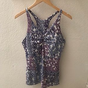 Prana Racerback Tank Top with Shelf Bra